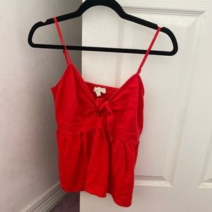 Tie front cami